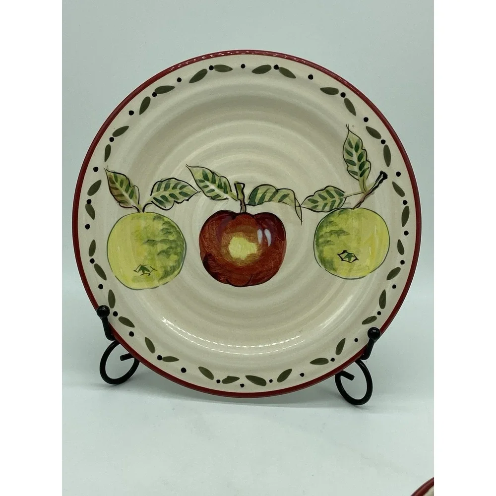 Home‎ Trends Apple Grove 1 Salad Plate & 2 Soup/Cereal Bowls Vintage GOOD